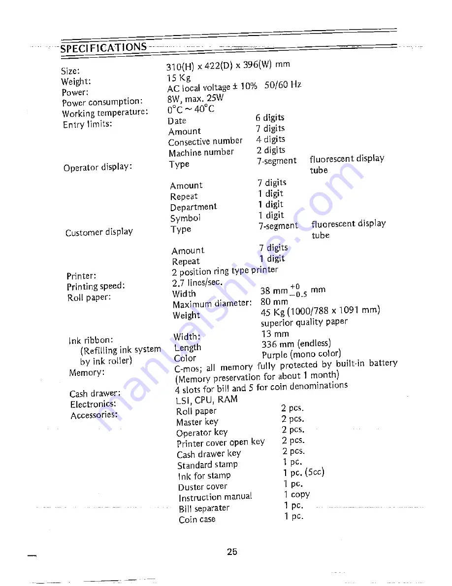 Sharp ER-2720 Скачать руководство пользователя страница 27