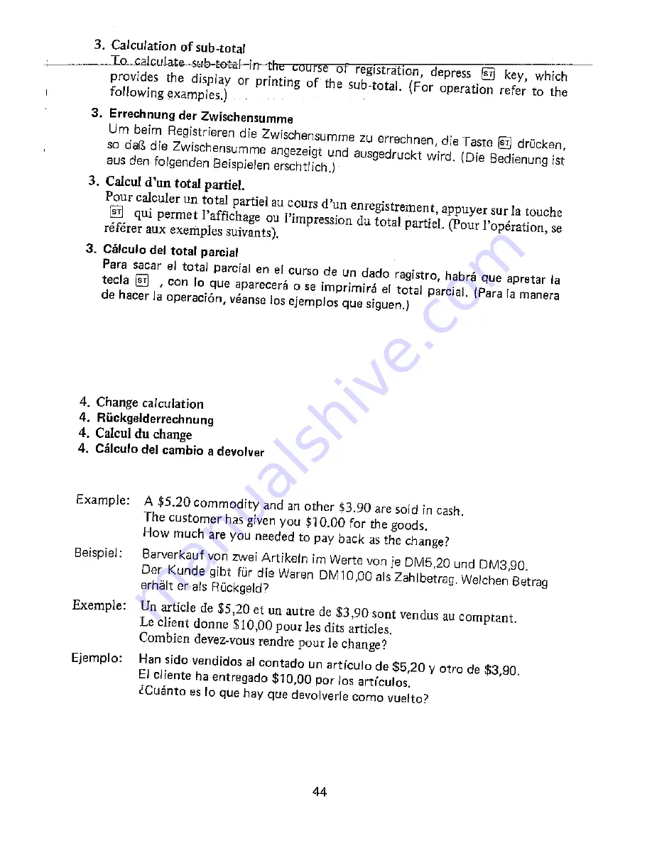 Sharp ER-2720 Instruction Manual Download Page 46