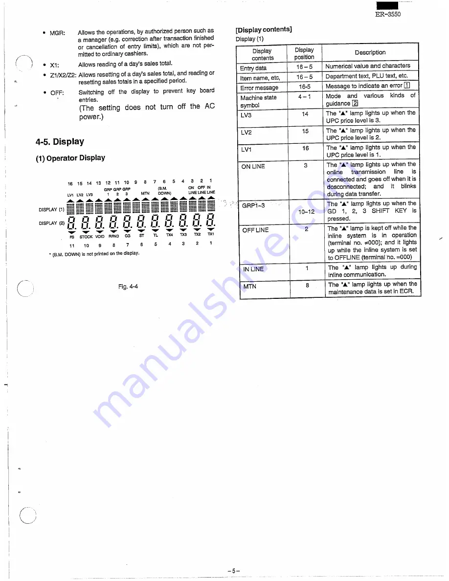 Sharp ER-3550 Service Manual Download Page 6