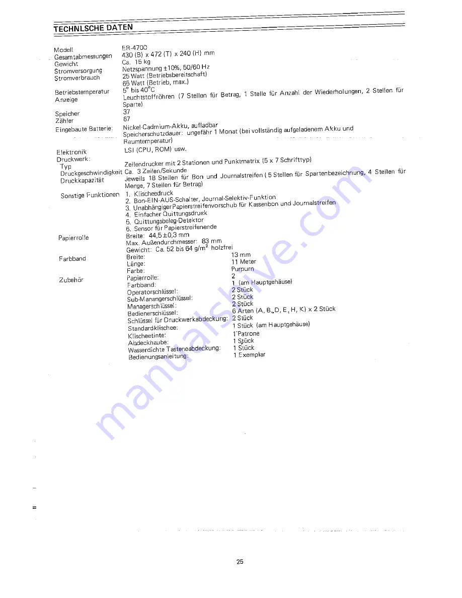 Sharp ER-4700 Instruction Manual Download Page 27