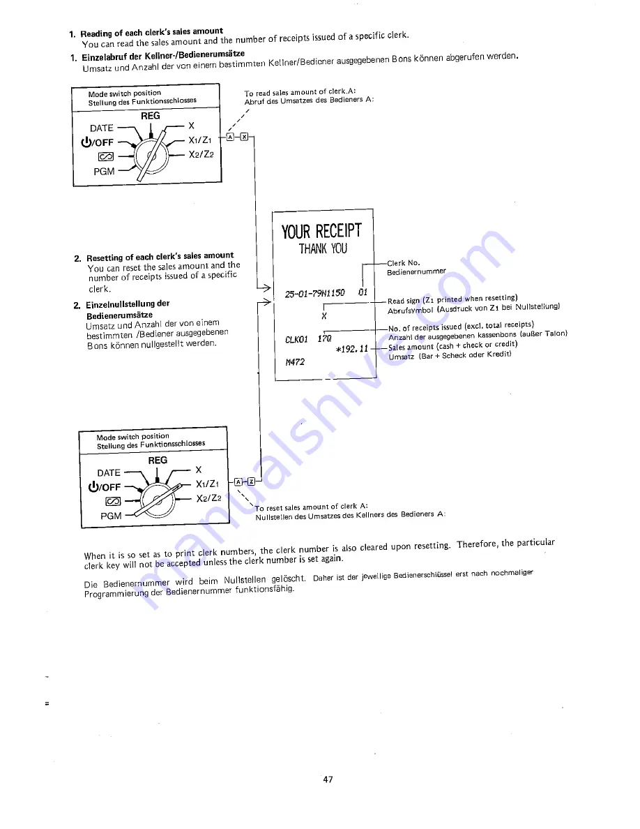 Sharp ER-4700 Instruction Manual Download Page 49