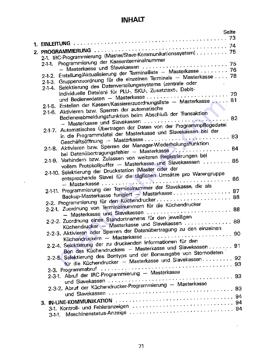 Sharp ER-8700 Instruction Manual Download Page 73