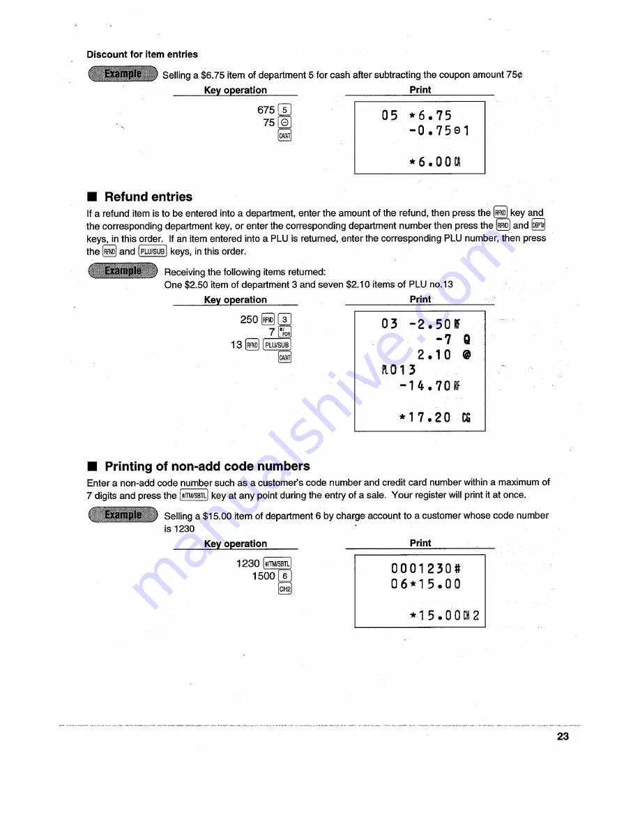 Sharp ER-A320 Instruction Manual Download Page 25