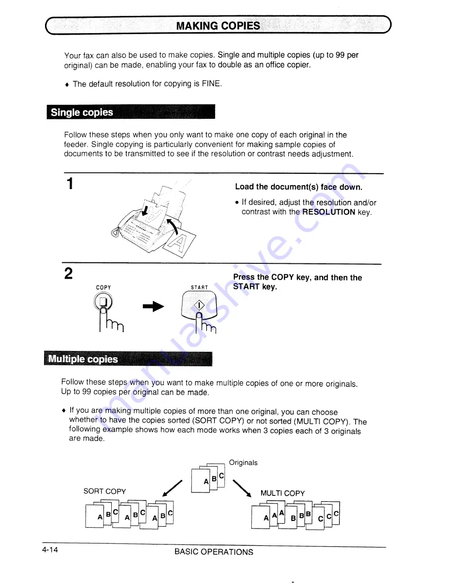 Sharp F-2700M Operation Manual Download Page 50