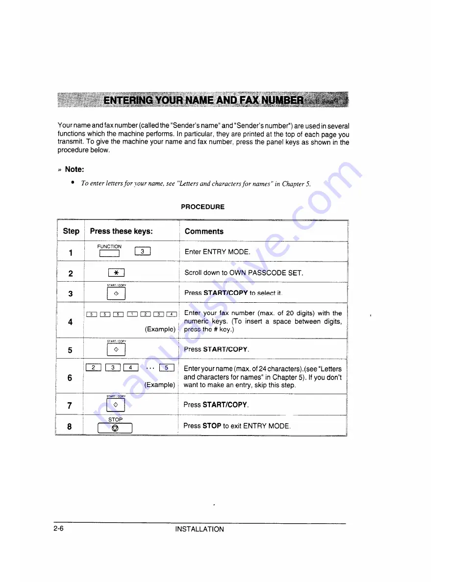 Sharp FO-130 Operation Manual Download Page 21