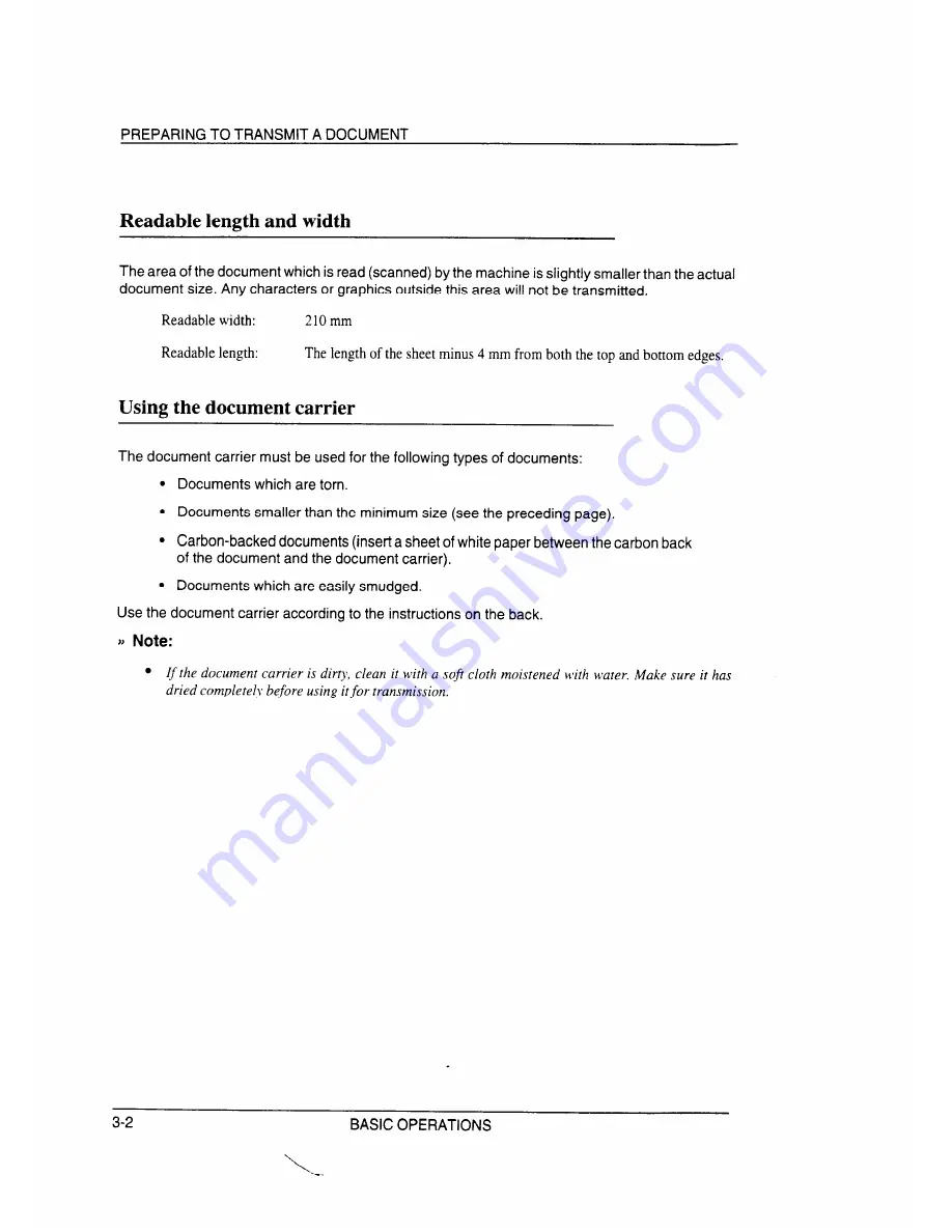 Sharp FO-130 Operation Manual Download Page 23