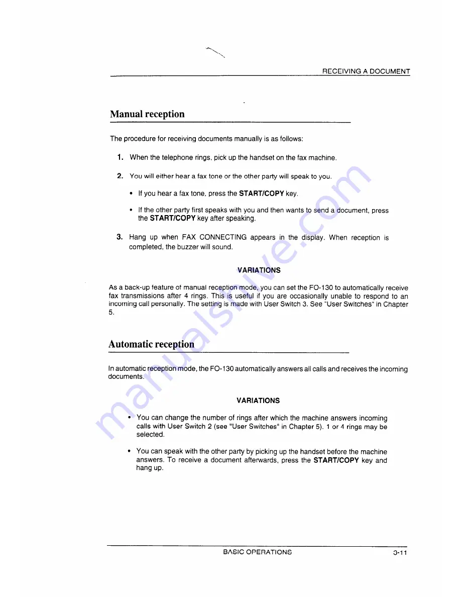 Sharp FO-130 Operation Manual Download Page 32