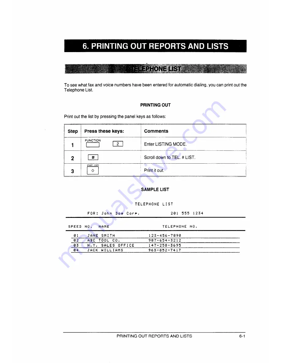 Sharp FO-130 Operation Manual Download Page 54