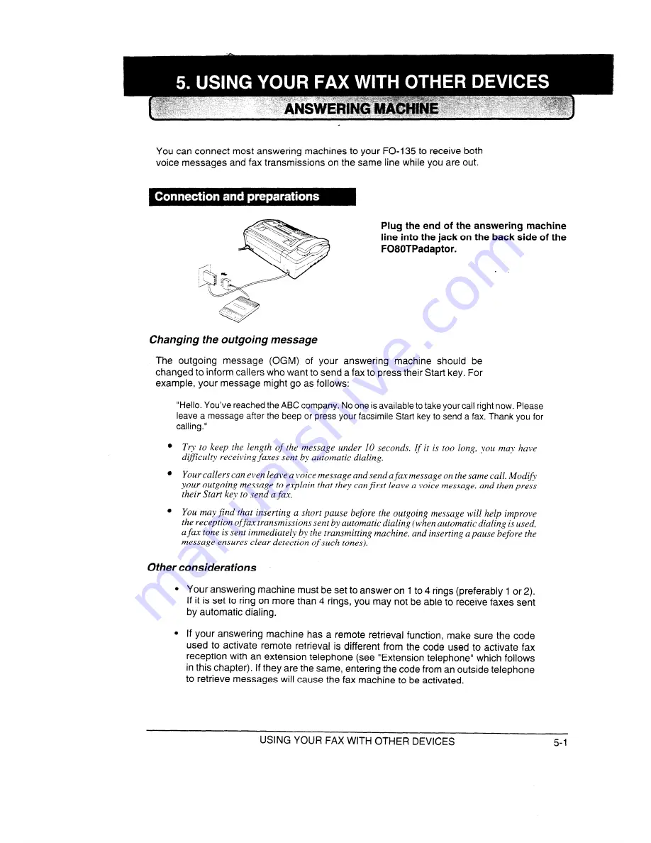 Sharp FO-135 Operation Manual Download Page 29