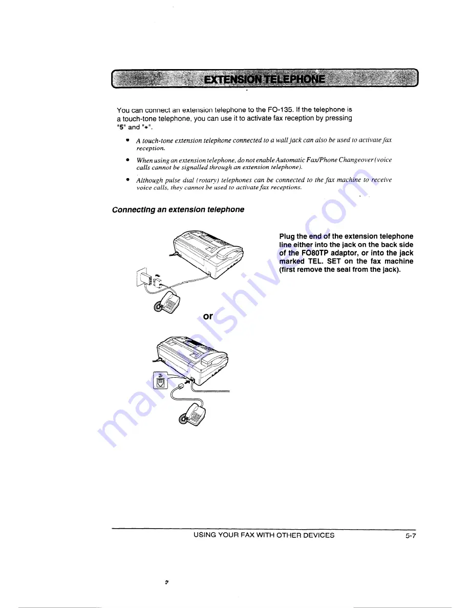 Sharp FO-135 Operation Manual Download Page 35