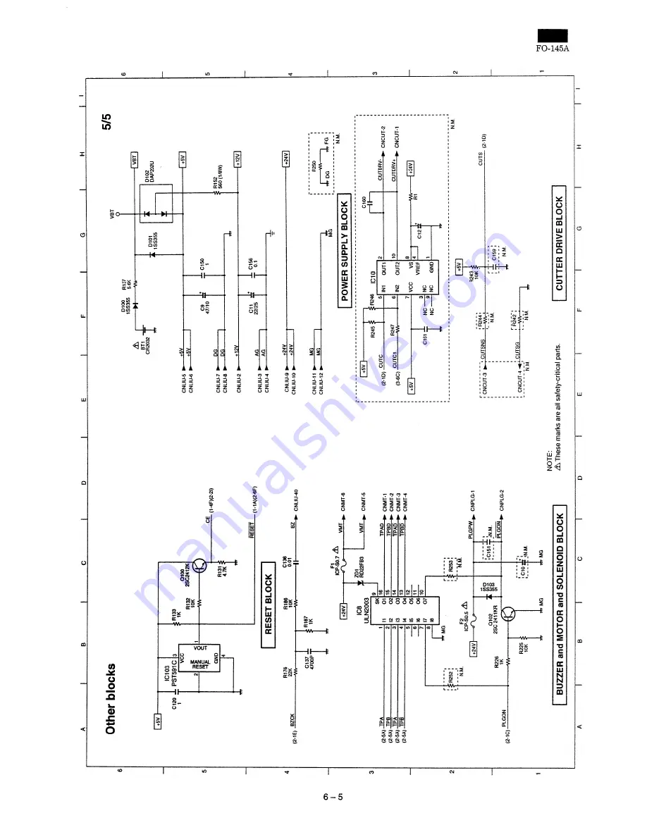 Sharp FO-145 Service Manual Download Page 57