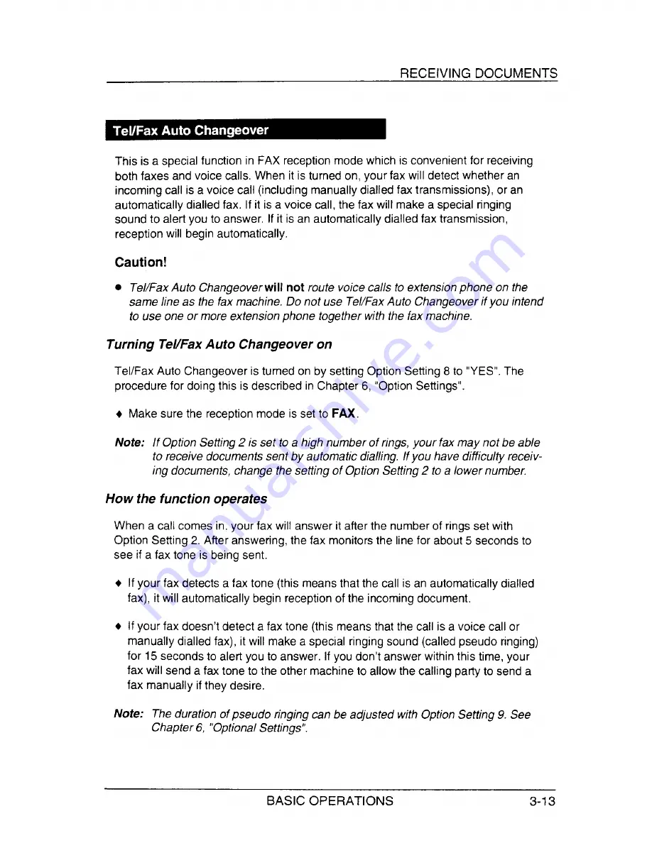 Sharp FO-1450 Operation Manual Download Page 43