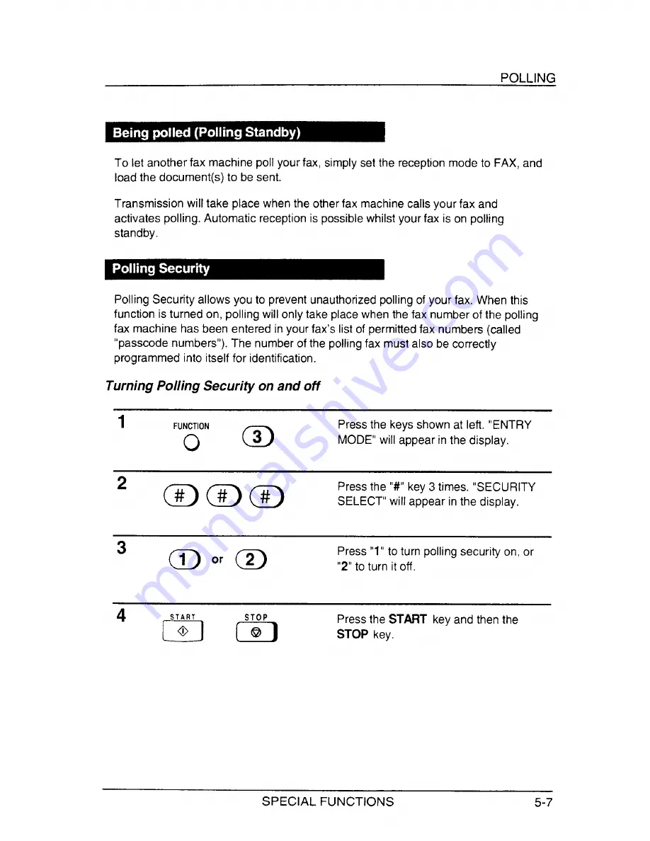 Sharp FO-1450 Operation Manual Download Page 63