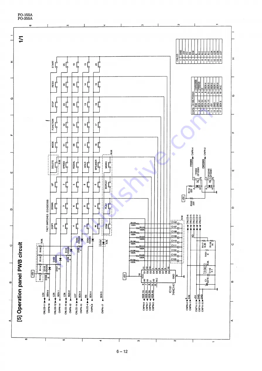 Sharp FO-155 Service Manual Download Page 64