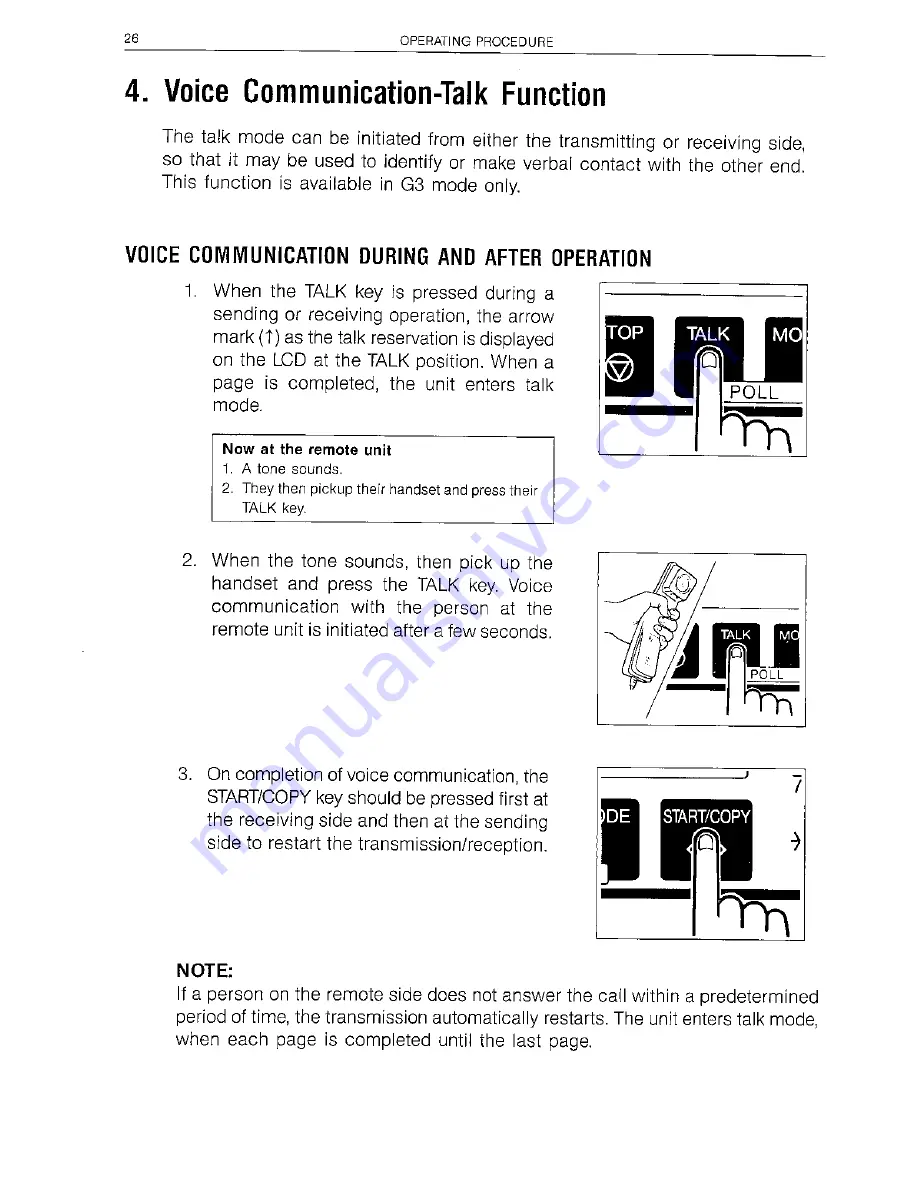 Sharp FO-210 Operation Manual Download Page 26