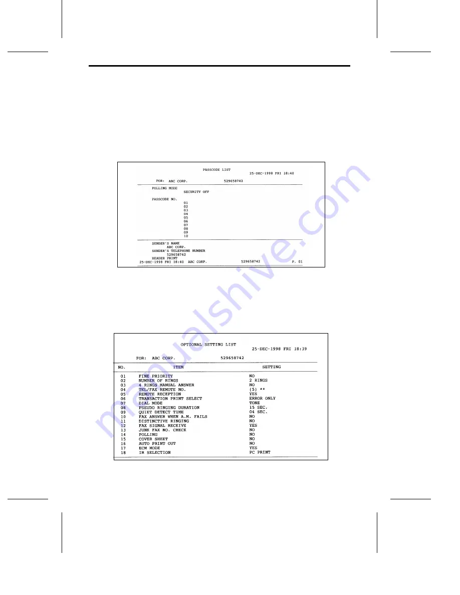 Sharp FO-2150 Operation Manual Download Page 161