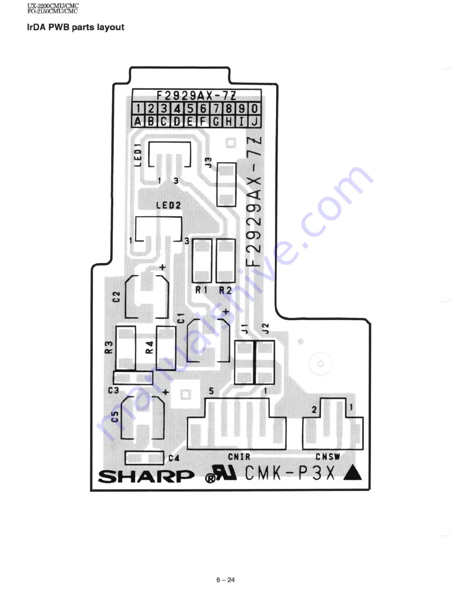 Sharp FO-2150CM Service Manual Download Page 86