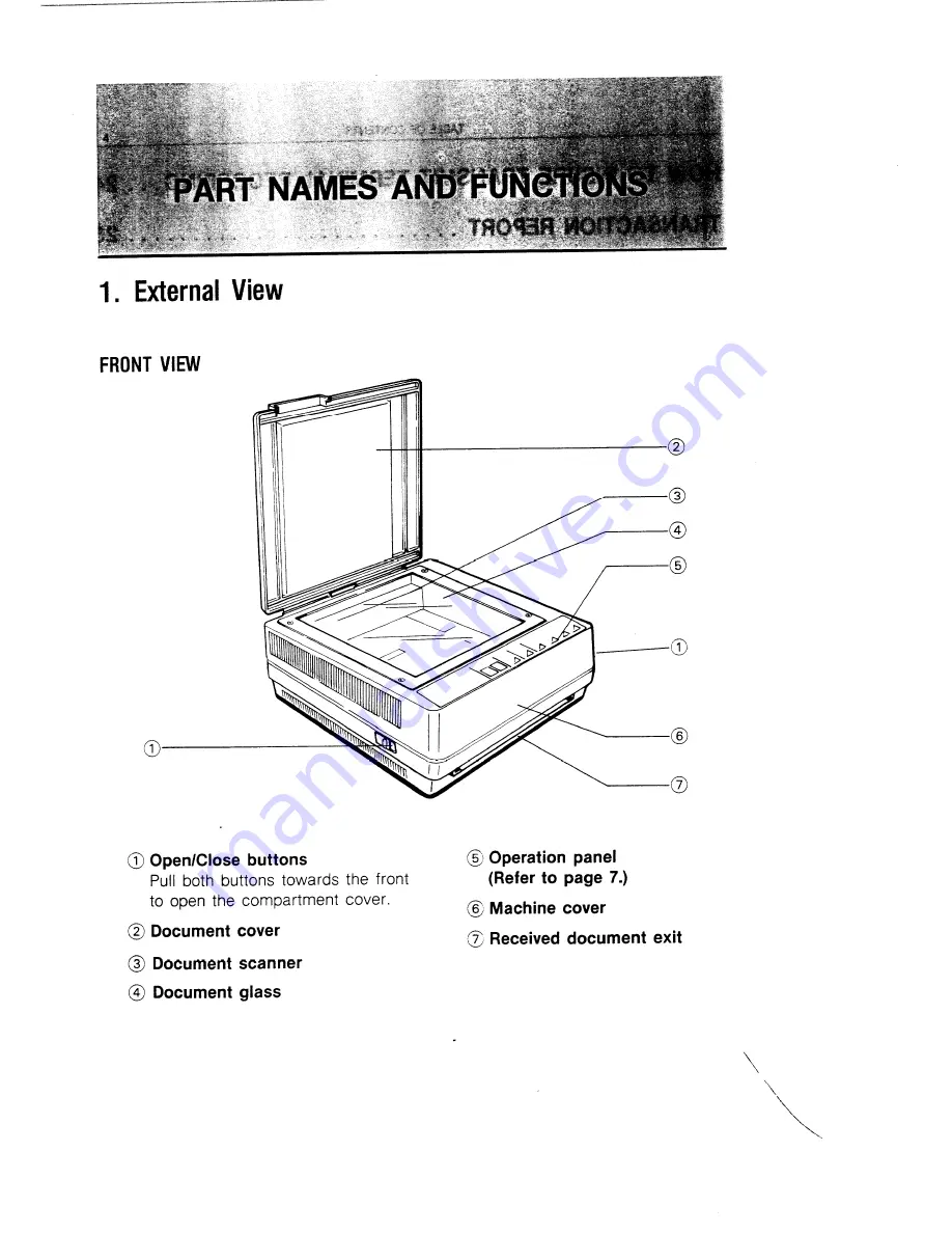 Sharp FO-80 Operation Manual Download Page 5