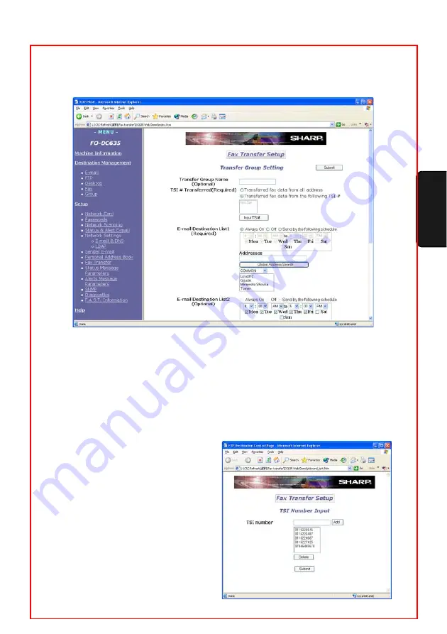 Sharp FO DC535 - B/W Laser - Fax Network Manual Download Page 111