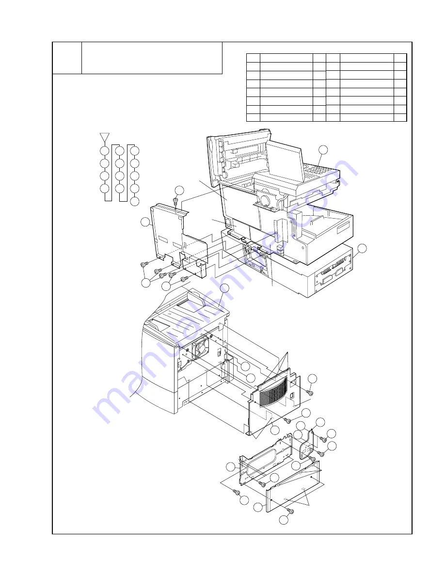 Sharp FO-DC600 Service Manual Download Page 45