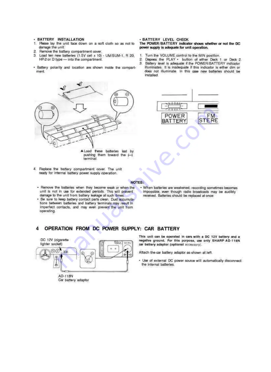 Sharp GF-770Z Operation Manual Download Page 8