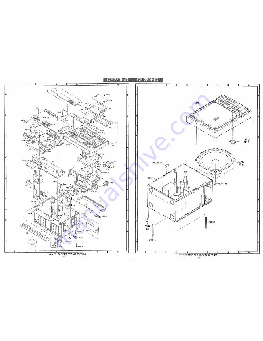 Sharp GF-780D Service Manual Download Page 23