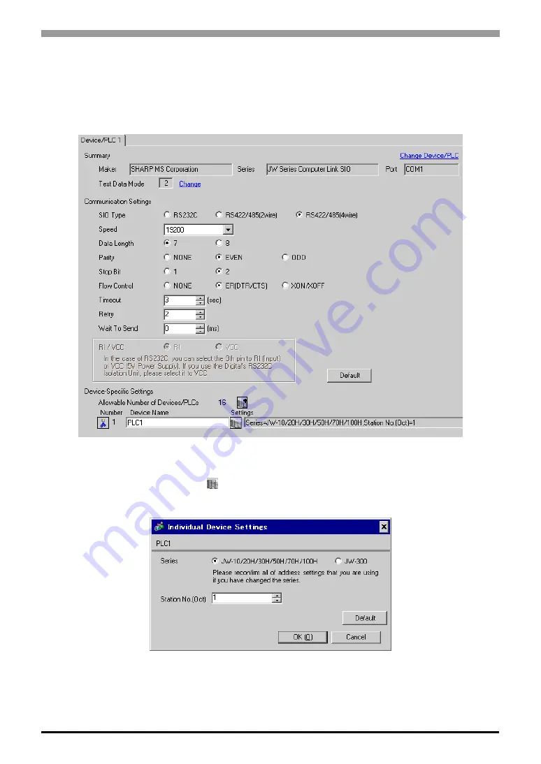 Sharp JW Series Connection Manual Download Page 29