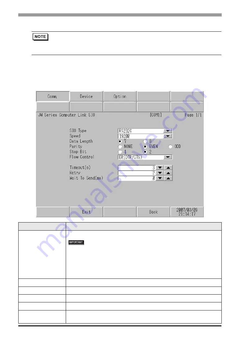 Sharp JW Series Connection Manual Download Page 47