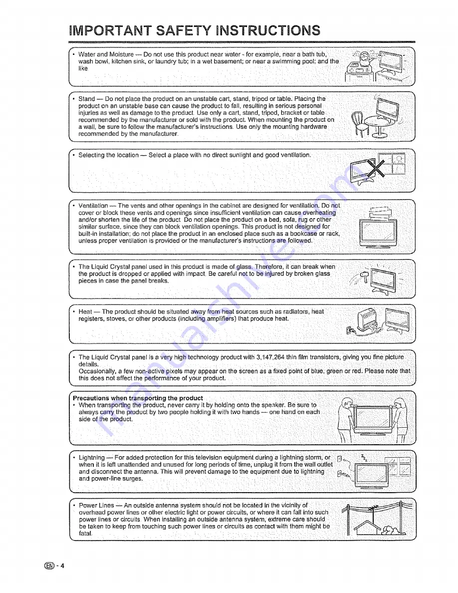 Sharp LC-26DV10U Скачать руководство пользователя страница 5