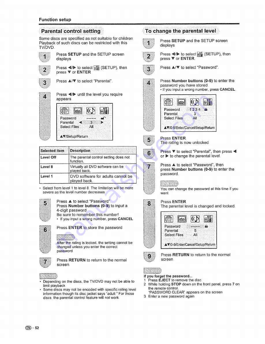 Sharp LC-26DV10U Operation Manual Download Page 53