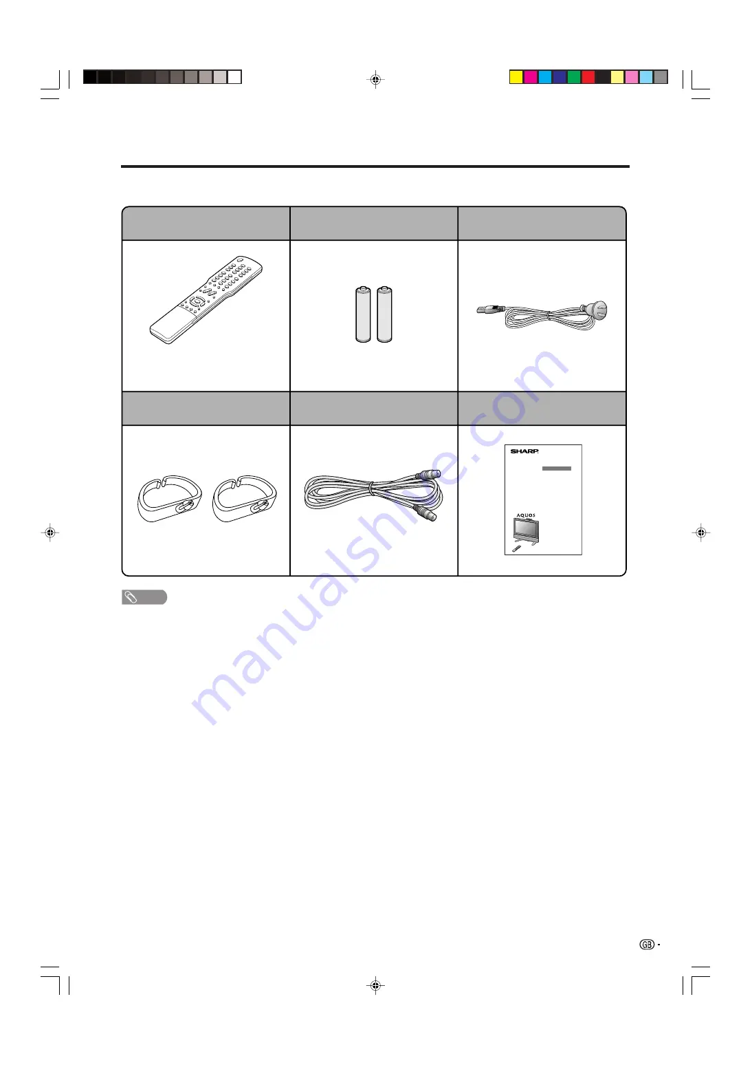 Sharp LC-26GA5X Operation Manual Download Page 6