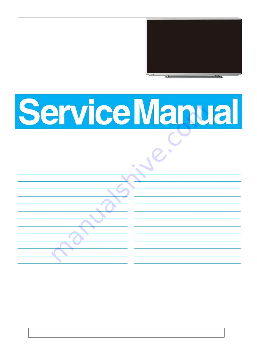 Sharp LC-32LB261U Service Manual Download Page 1