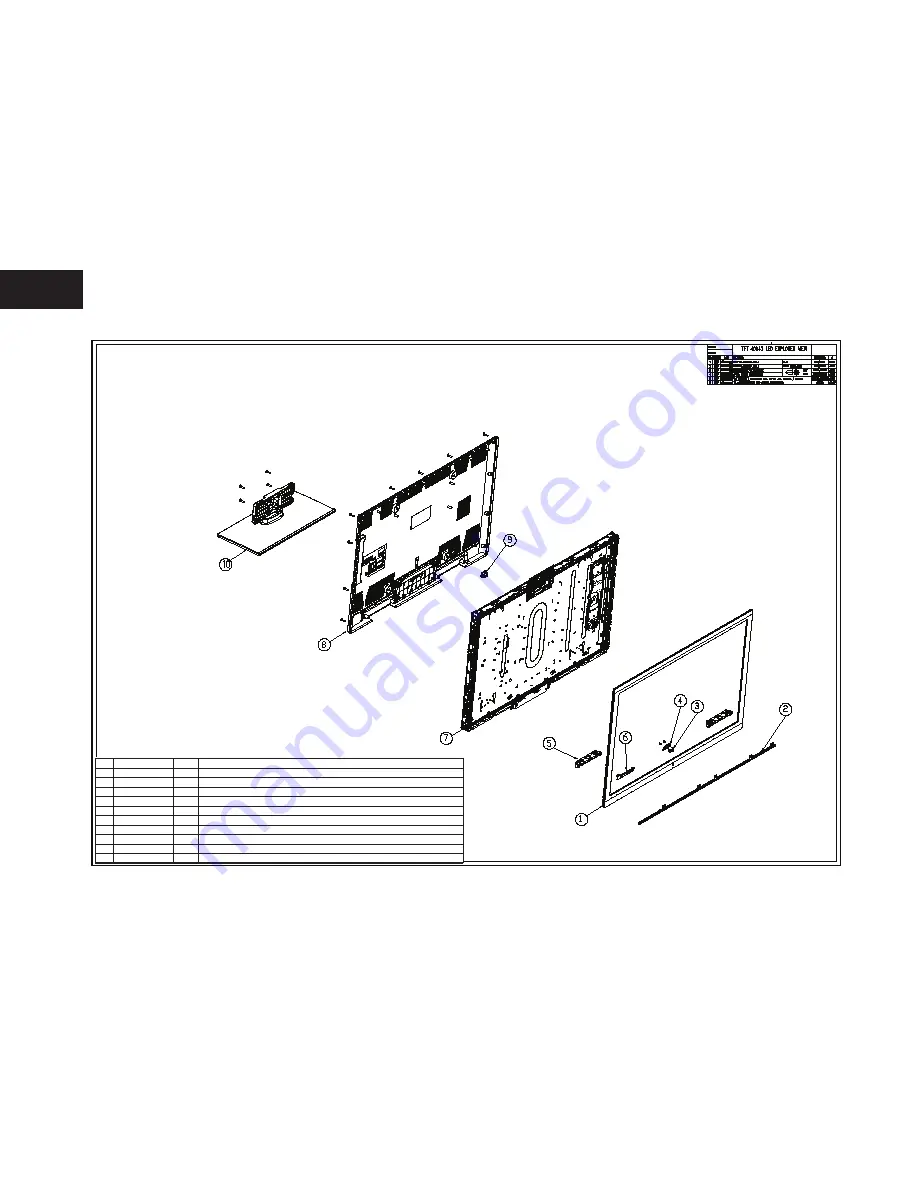 Sharp LC-32LE511E Service Manual Download Page 152