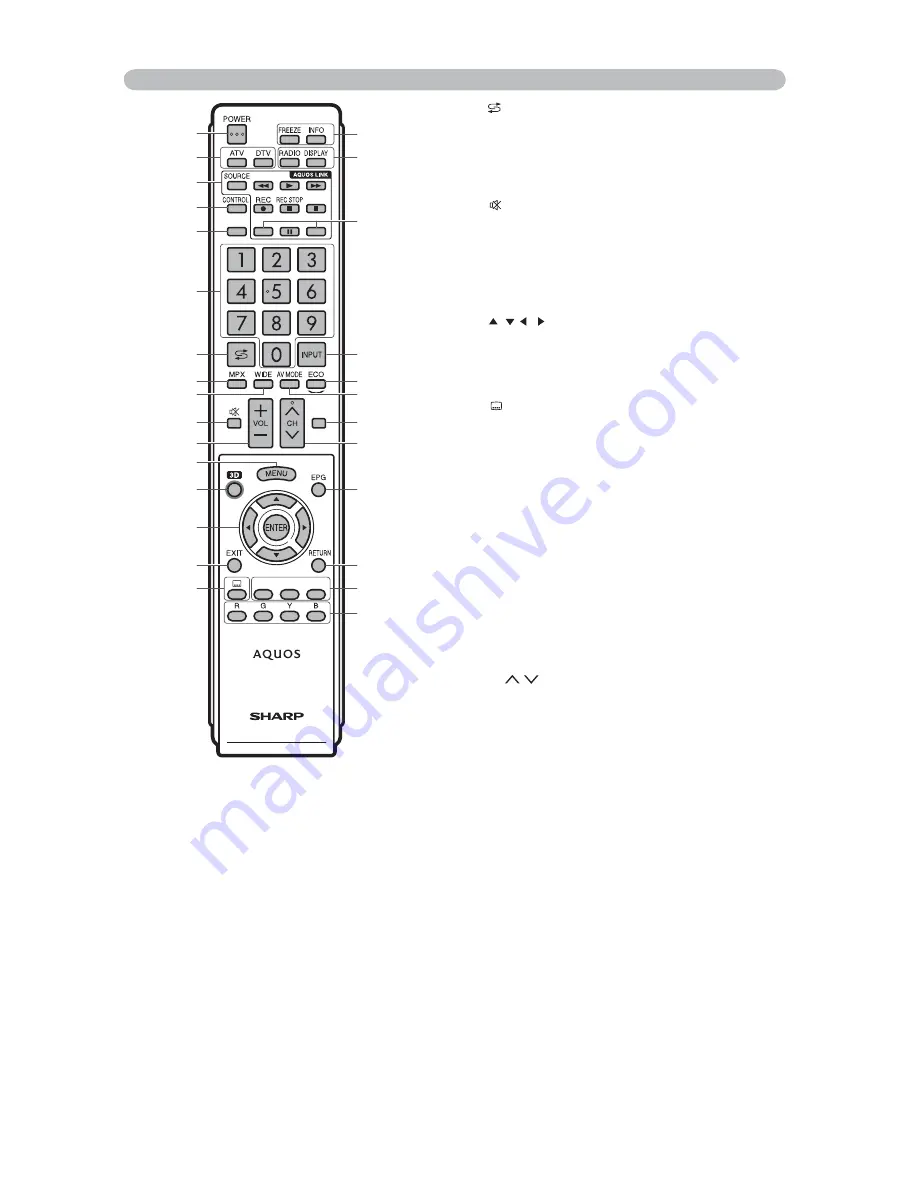 Sharp LC-60XF3DT Скачать руководство пользователя страница 9