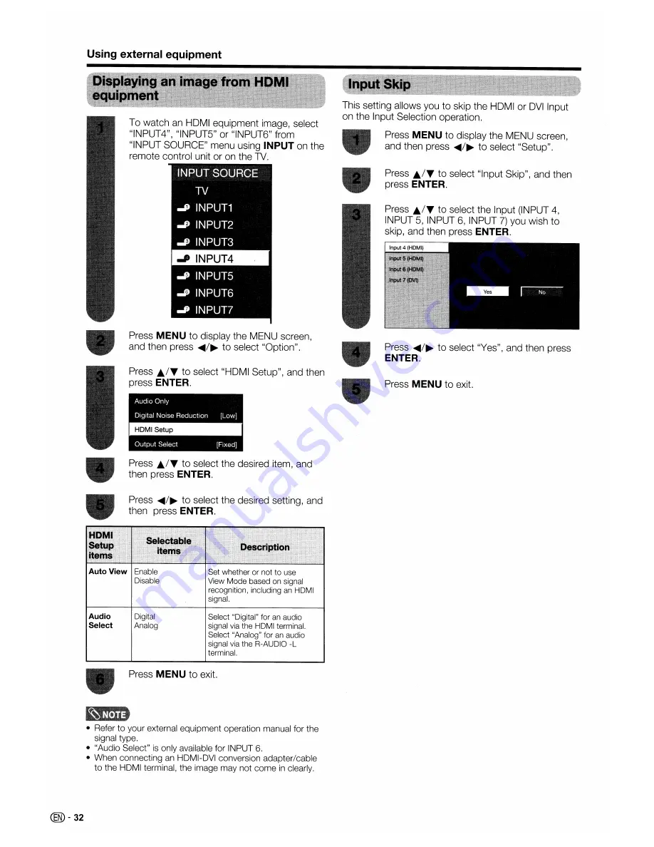 Sharp LC-65D93U Operation Manual Download Page 33