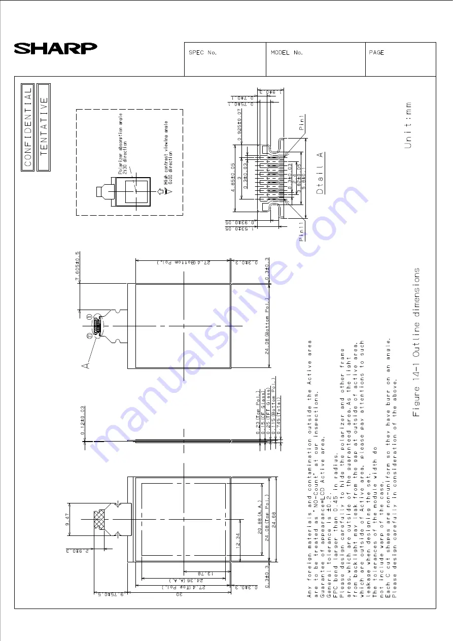 Sharp LS013B7DH07 Скачать руководство пользователя страница 34