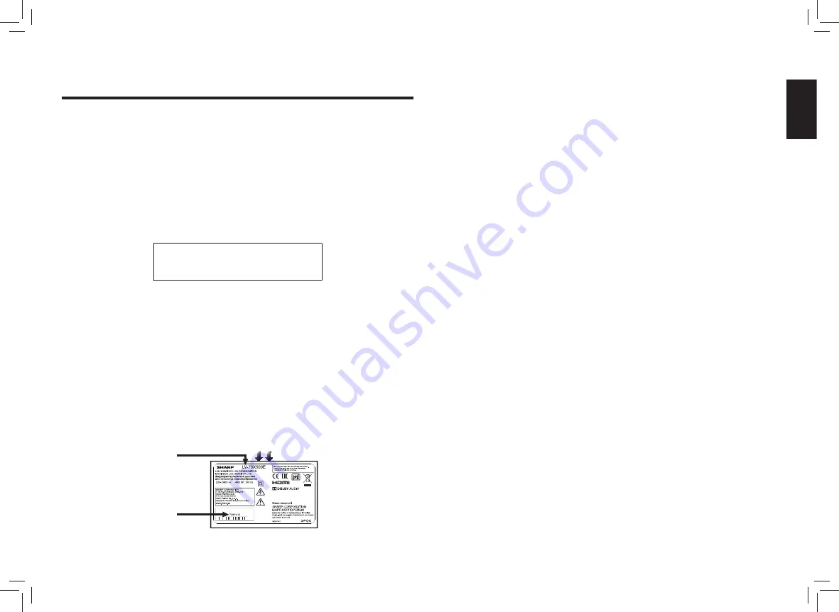 Sharp LV-70X500E Setup Manual Download Page 3