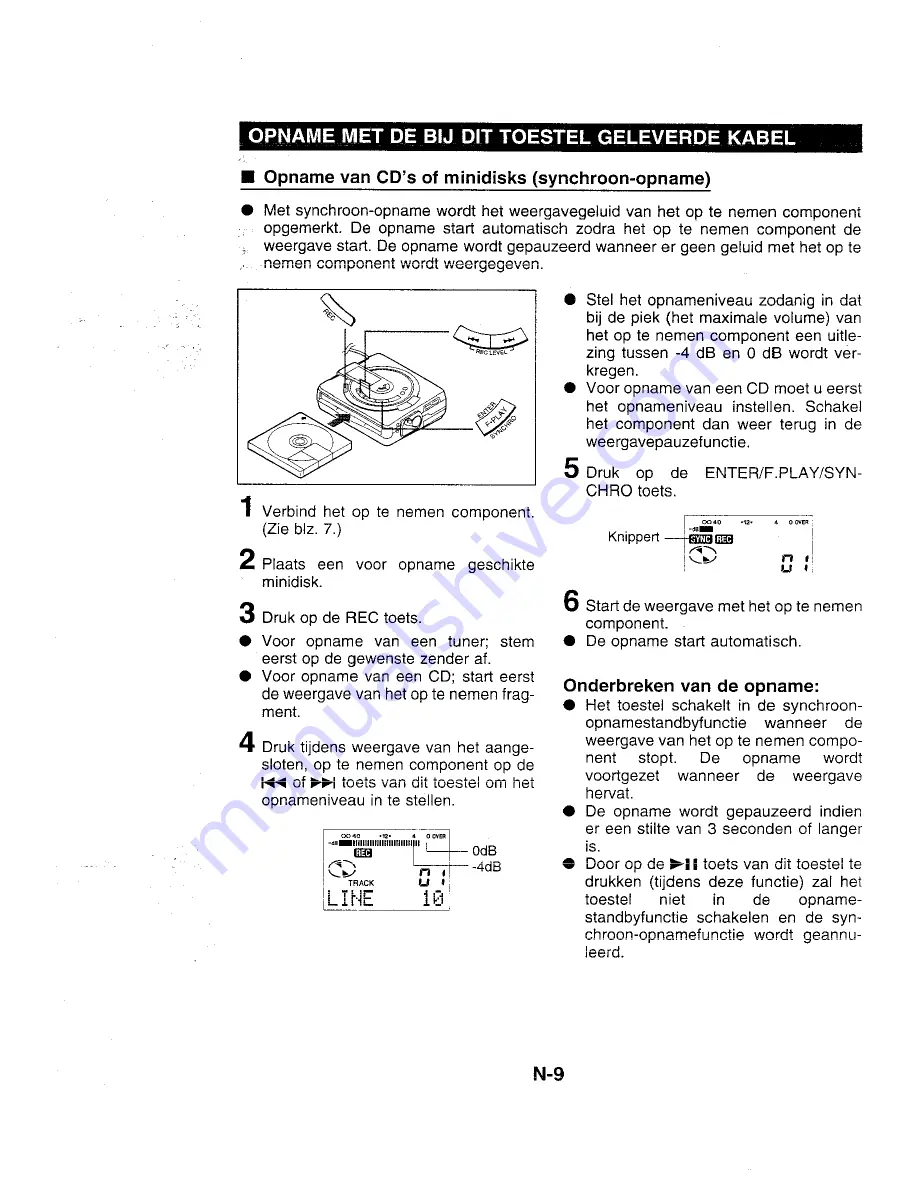 Sharp MD-MS701H Скачать руководство пользователя страница 16