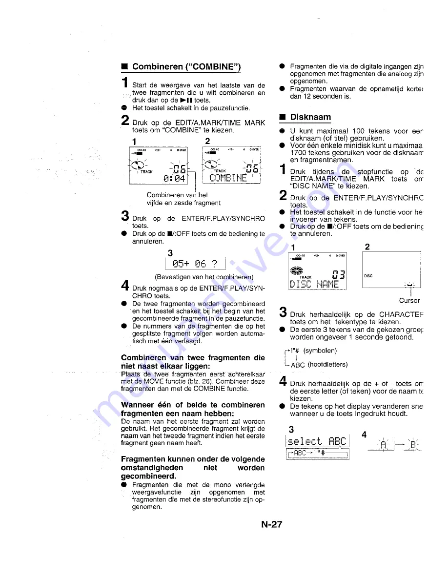 Sharp MD-MS701H Скачать руководство пользователя страница 34