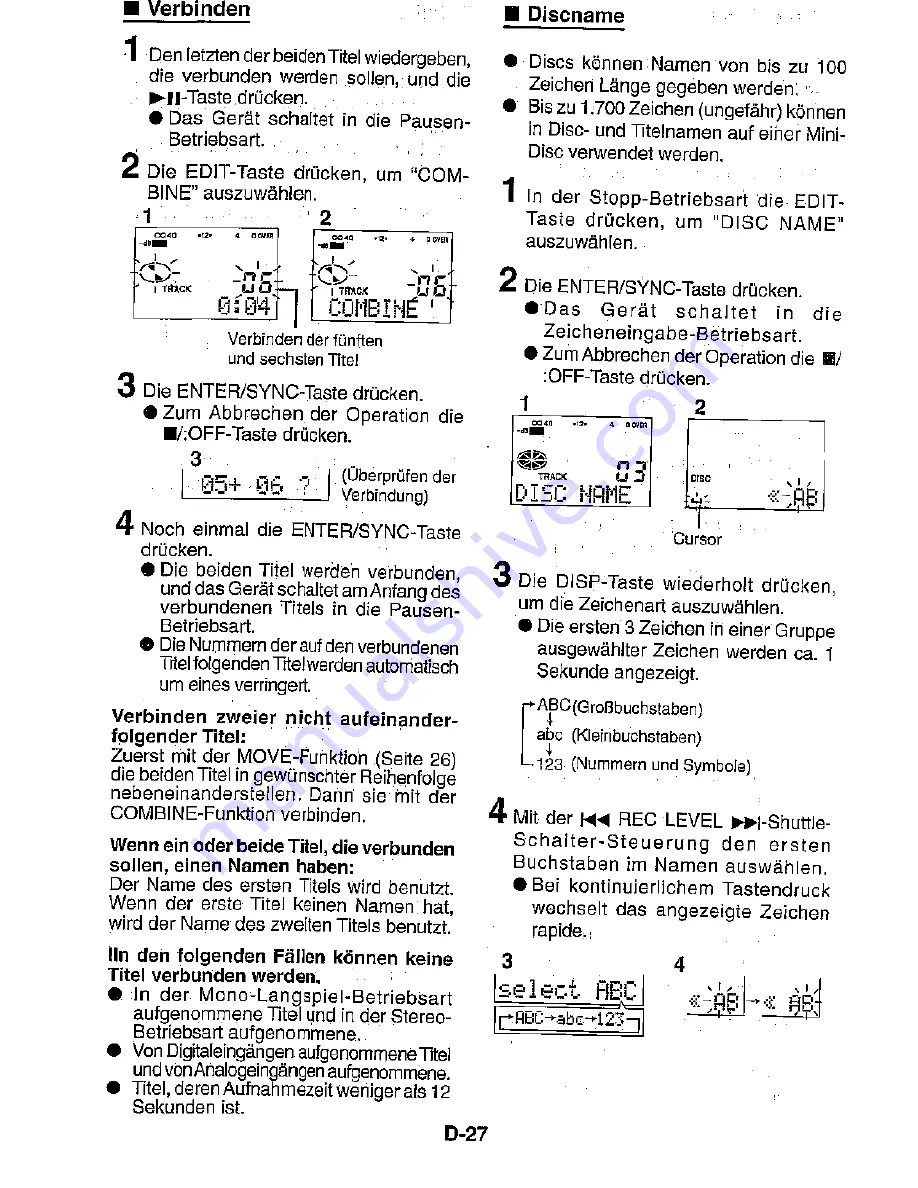 Sharp MD-MT821H Скачать руководство пользователя страница 34