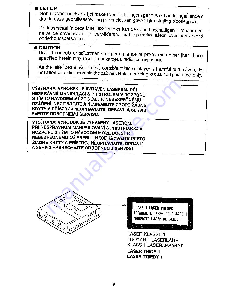 Sharp MD-S301H Operation Manual Download Page 6