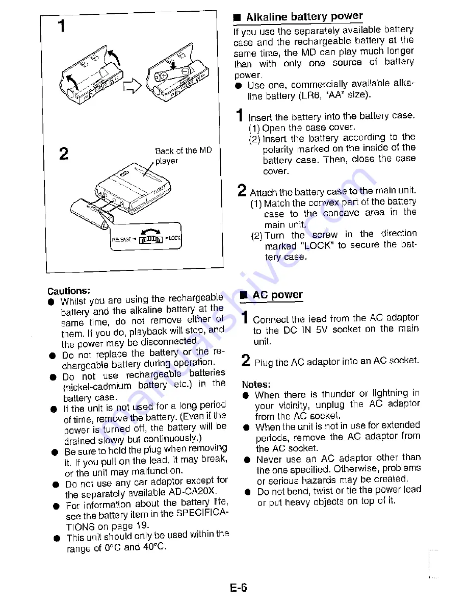 Sharp MD-S301H Operation Manual Download Page 13