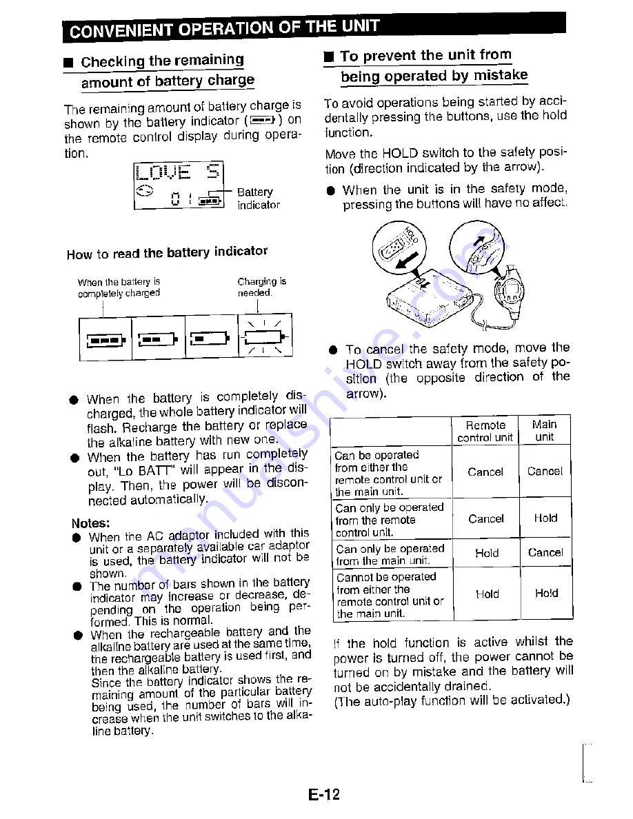 Sharp MD-S301H Operation Manual Download Page 19