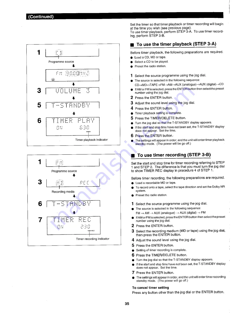 Sharp MD-X3H Operation Manual Download Page 36