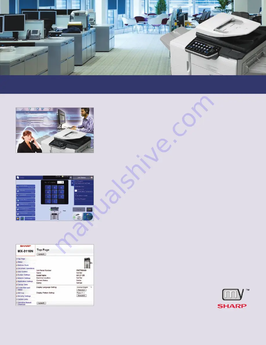 Sharp MX-2610N Brochure & Specs Download Page 9