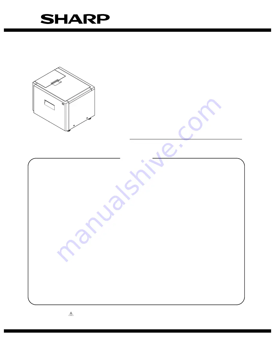 Sharp MX-LCX3 Service Manual Download Page 1