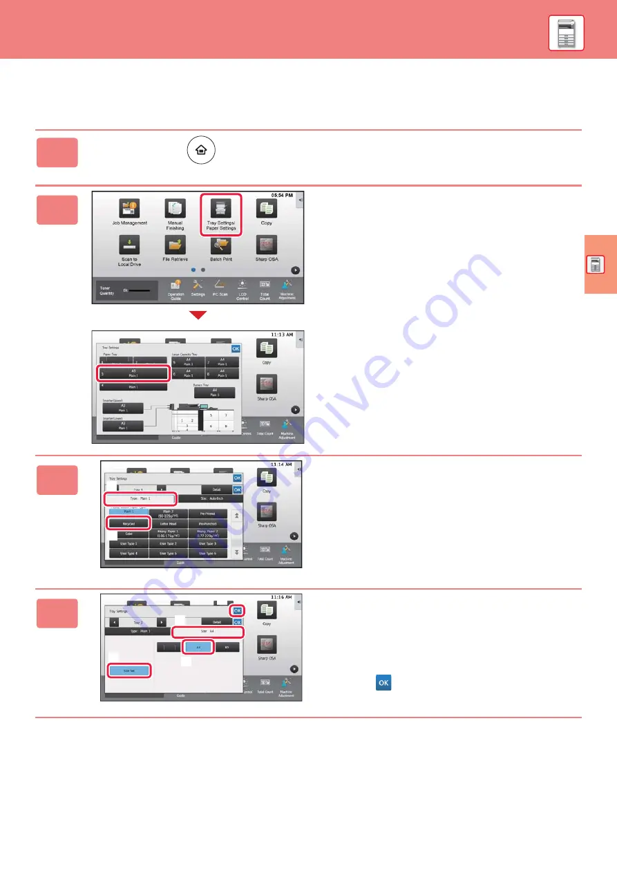 Sharp MX-M1056 Quick Start Manual Download Page 25