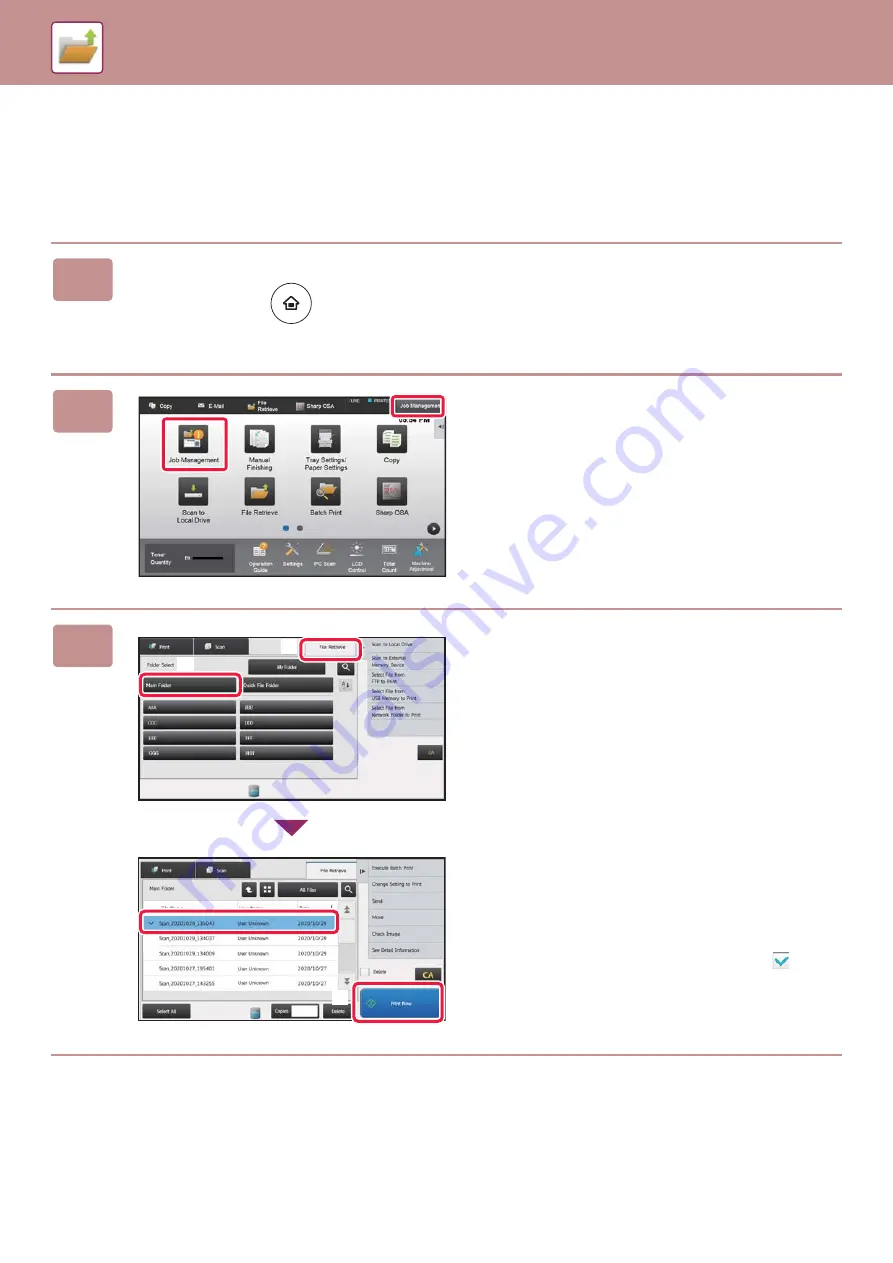 Sharp MX-M1056 Quick Start Manual Download Page 54