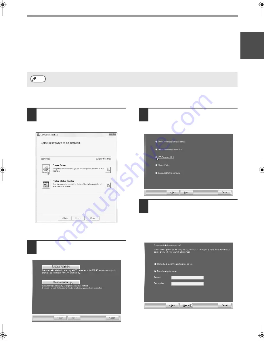 Sharp MX-M260 Software Setup Manual Download Page 17