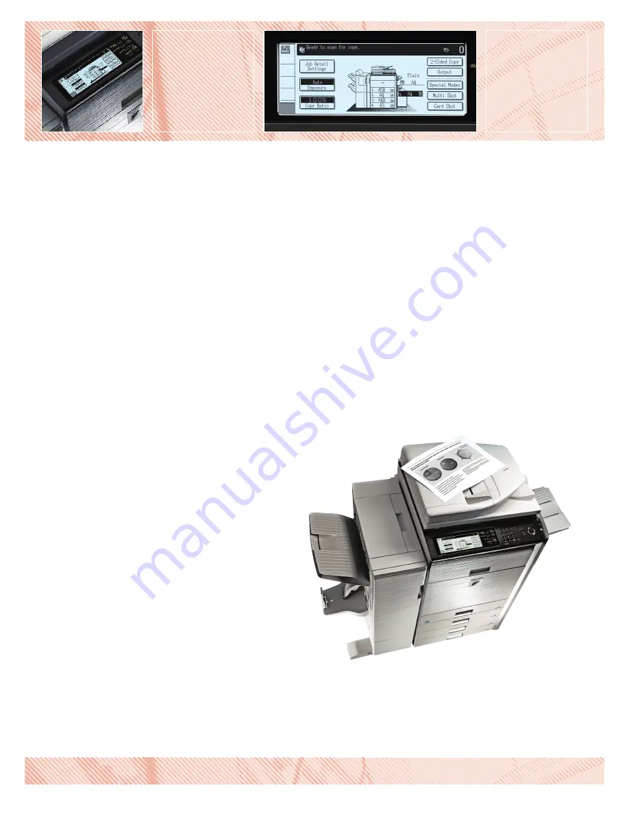 Sharp MX-M363U Brochure & Specs Download Page 2